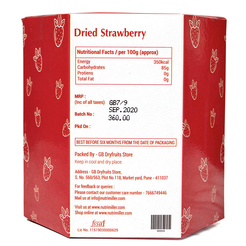 Strawberry (Dehydrated)- 250 G